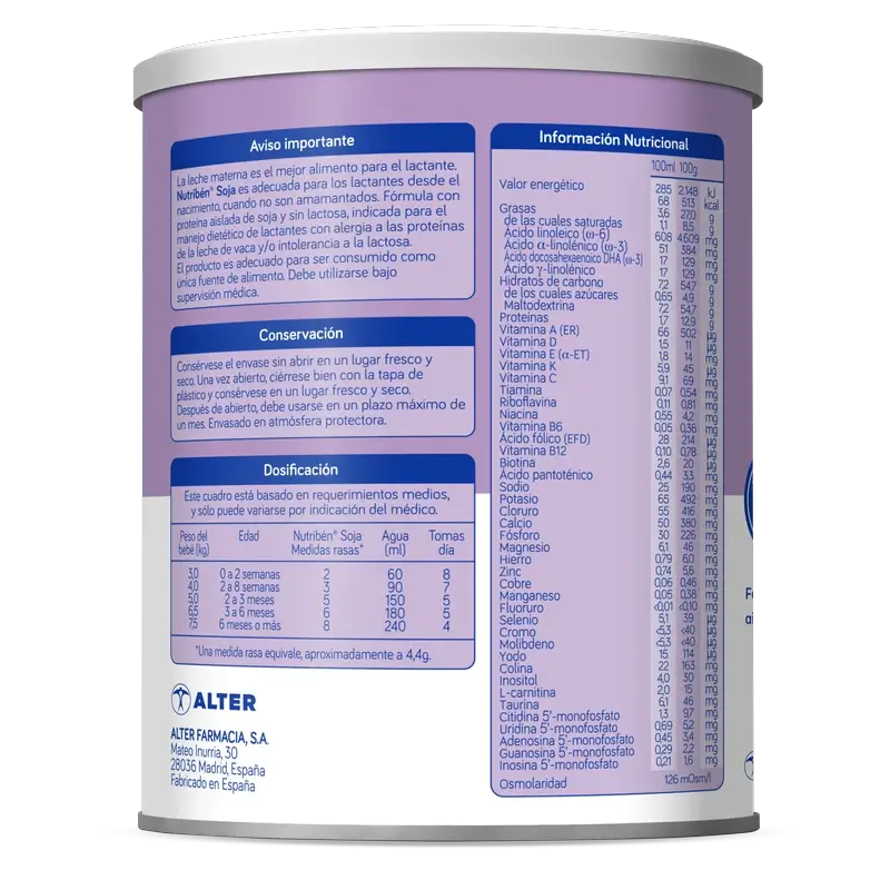Nutribén Latte idrolizzato di soia 400g
