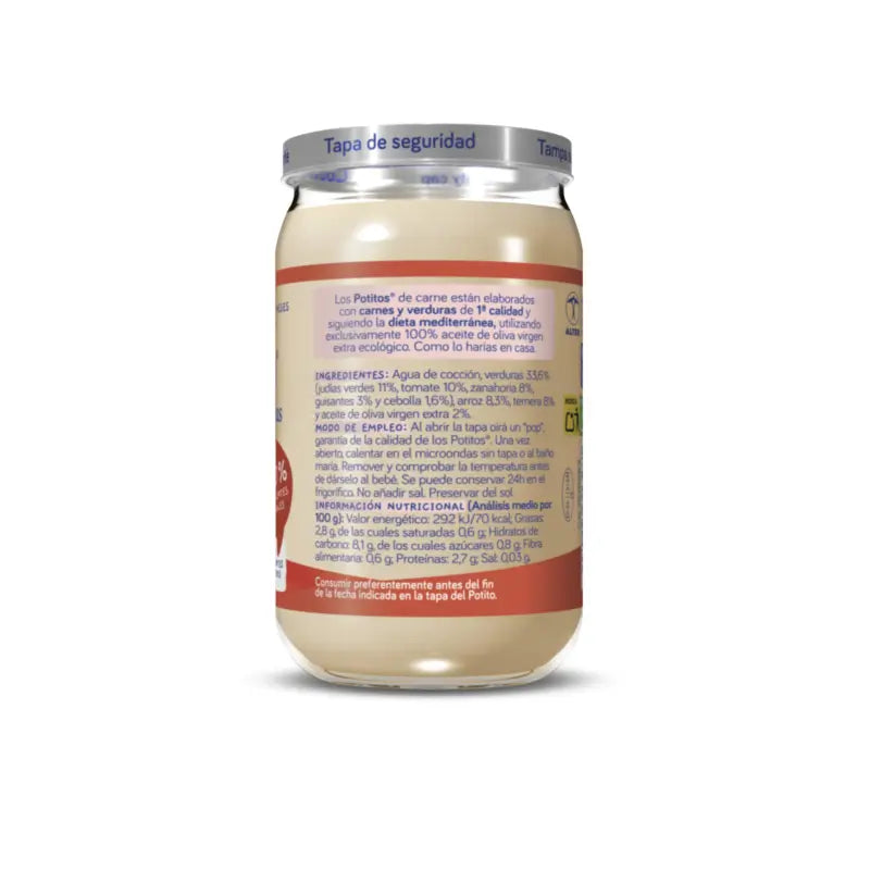 Manzo Potito Nutribén con fagioli verdi e carote, 235 g