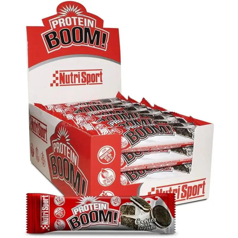 Nutrisport Protein Boom Cookies-Cream Box , 24 barrette