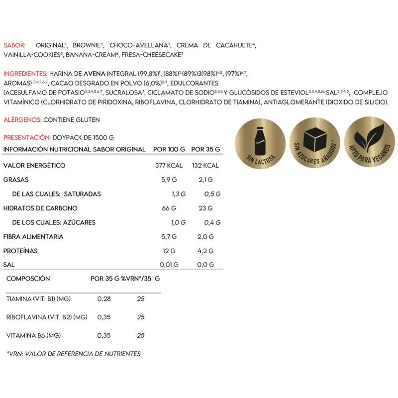 Nutrisport Foodieat Pro Crema d'avena alle arachidi 1,5K