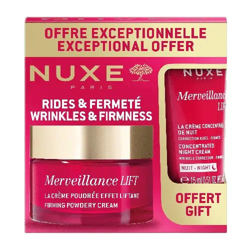 Nuxe Merveillance Lift Crema in polvere effetto lifting (Pn) 50Ml + Crema notte 15Ml, 65 ml