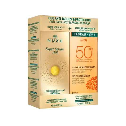 Nuxe Duo Anti-Blemish e Protezione: Super Siero [10] + Protezione Solare Fondente Alta Protezione Spf50 Gratis