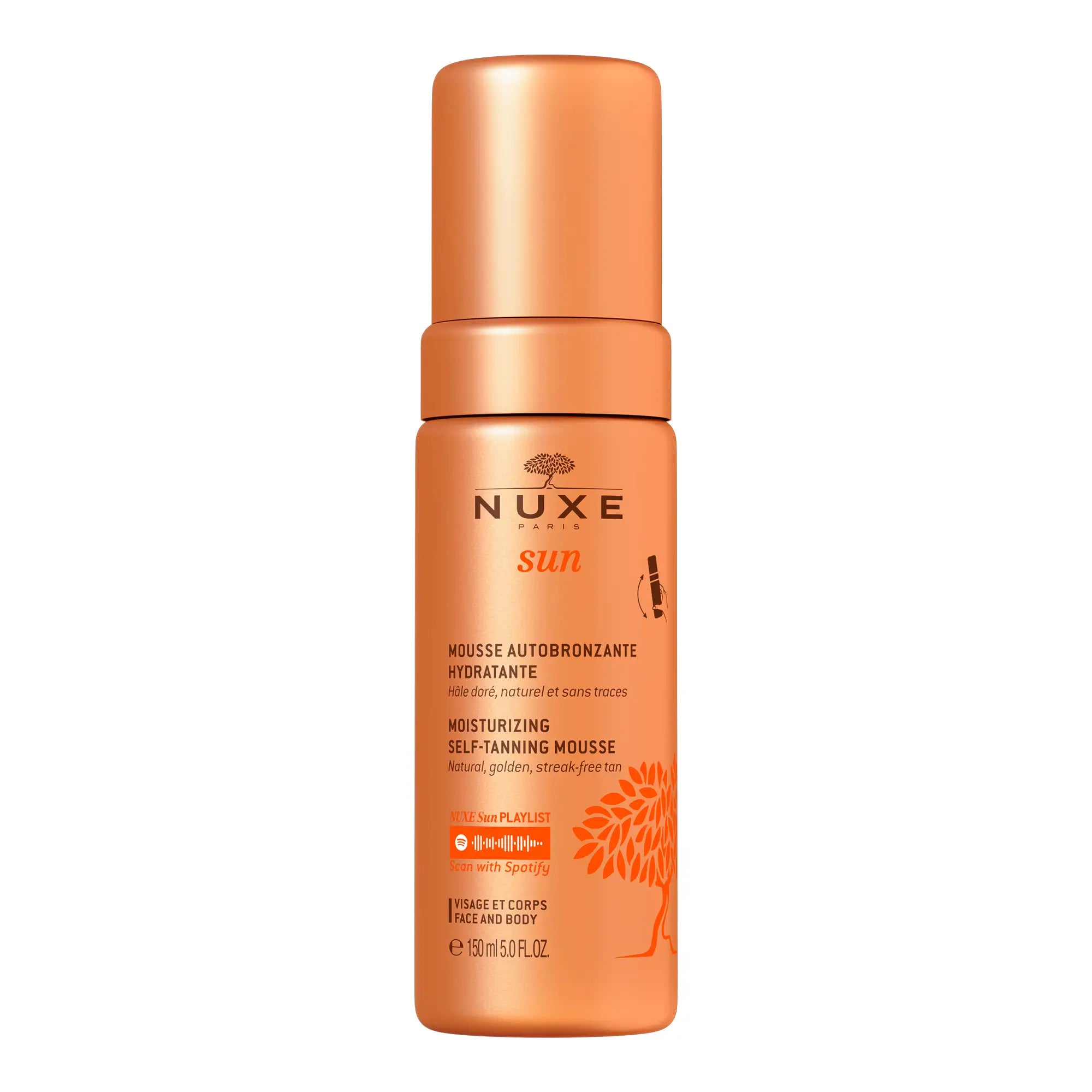 Nuxe Schiuma Autoabbronzante Naturale Dorata e Luminosa, 150 ml