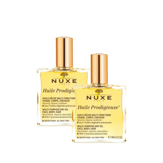 Nuxe Huile Prodigieuse Olio secco, confezione da 2 x 100 ml