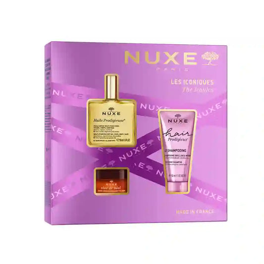 Nuxe Pacco regalo multigamma Best Sellers Huile Prodigieuse + Shampoo +Reve The Miel