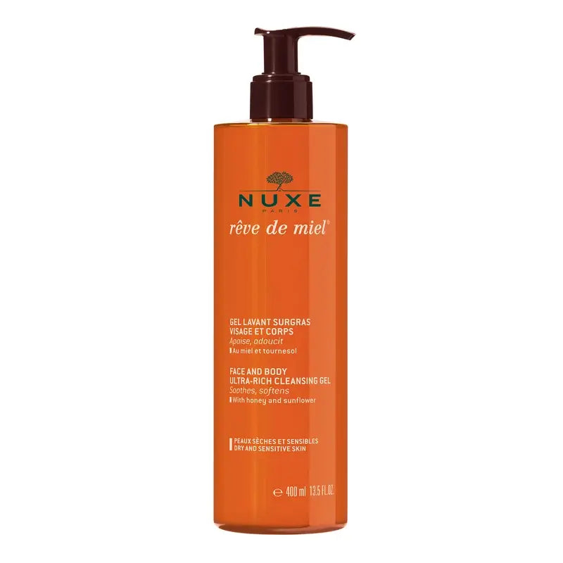 Nuxe Rêve de Miel Gel detergente viso e corpo 400 ml