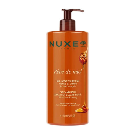 Nuxe Rêve de Miel Gel detergente per viso e corpo 750 ml