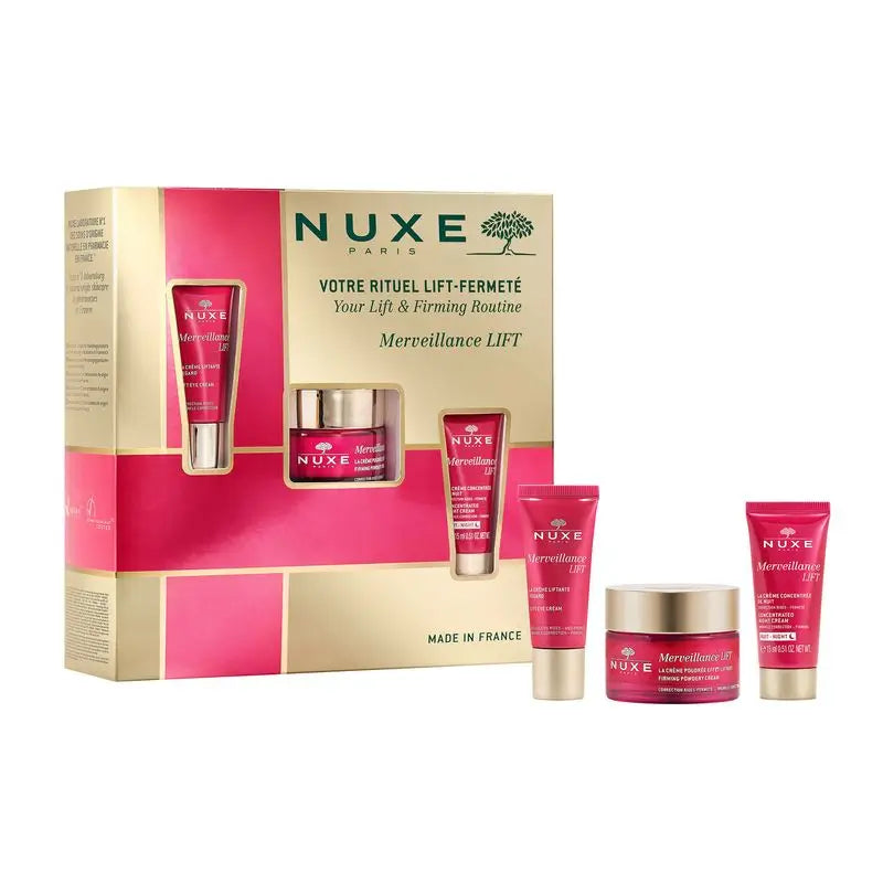 Nuxe Routine rassodante: Crema in polvere 50Ml + Contorno occhi 15Ml + Crema notte 15Ml