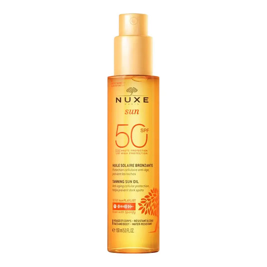 Nuxe Olio solare abbronzante per viso e corpo SPF 50