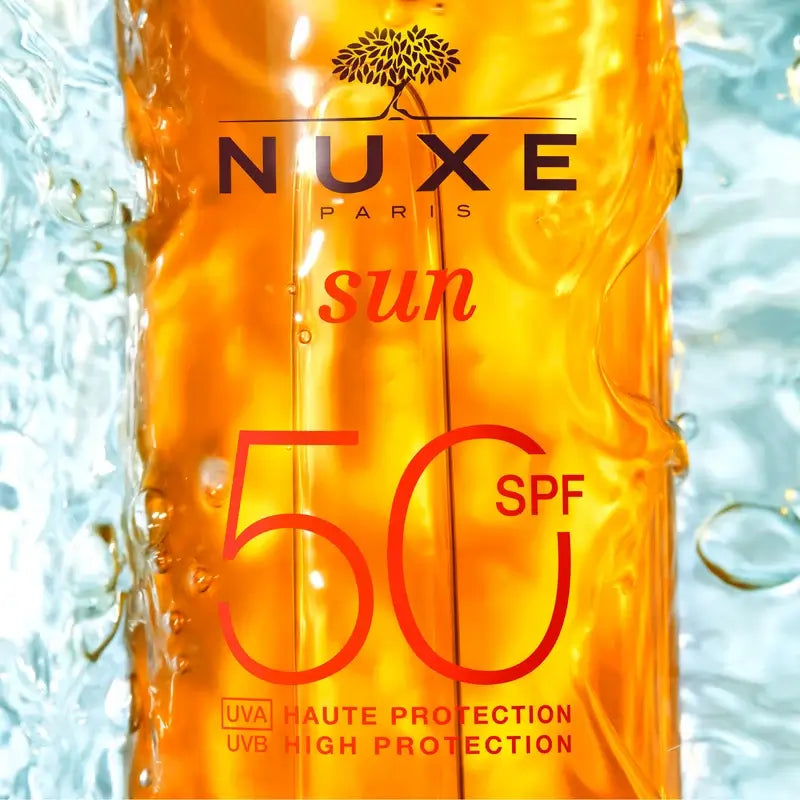Nuxe Olio solare abbronzante per viso e corpo SPF 50