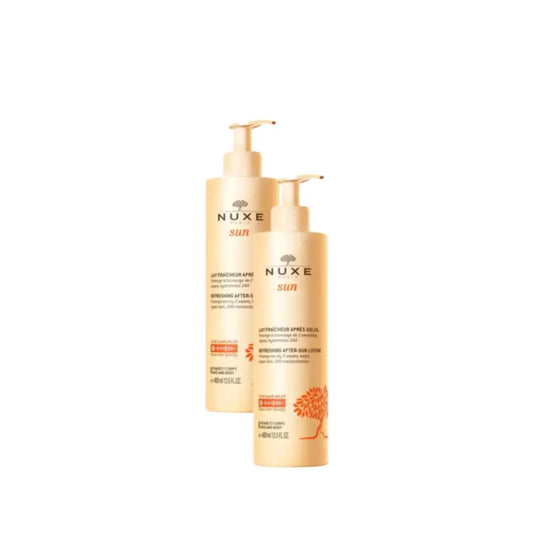 Nuxe Sun Latte rinfrescante doposole per viso e corpo, confezione da 2 x 400 ml