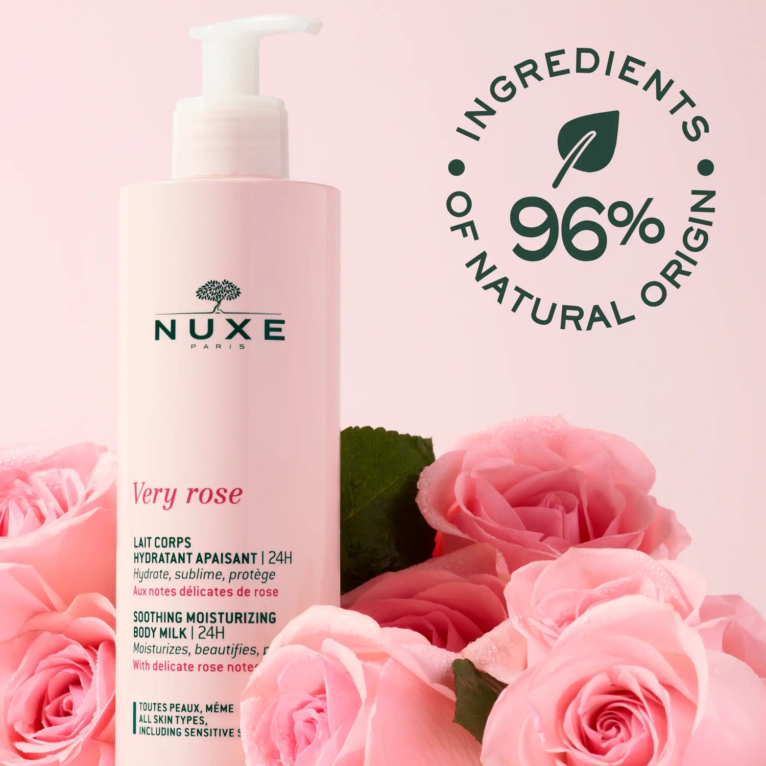 Nuxe Very Rose - Latte idratante lenitivo per il corpo 24 H* | Nuxe