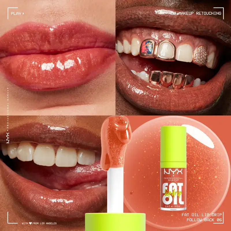 Nyx Drip Follow Back Olio per labbra , 4,8 ml