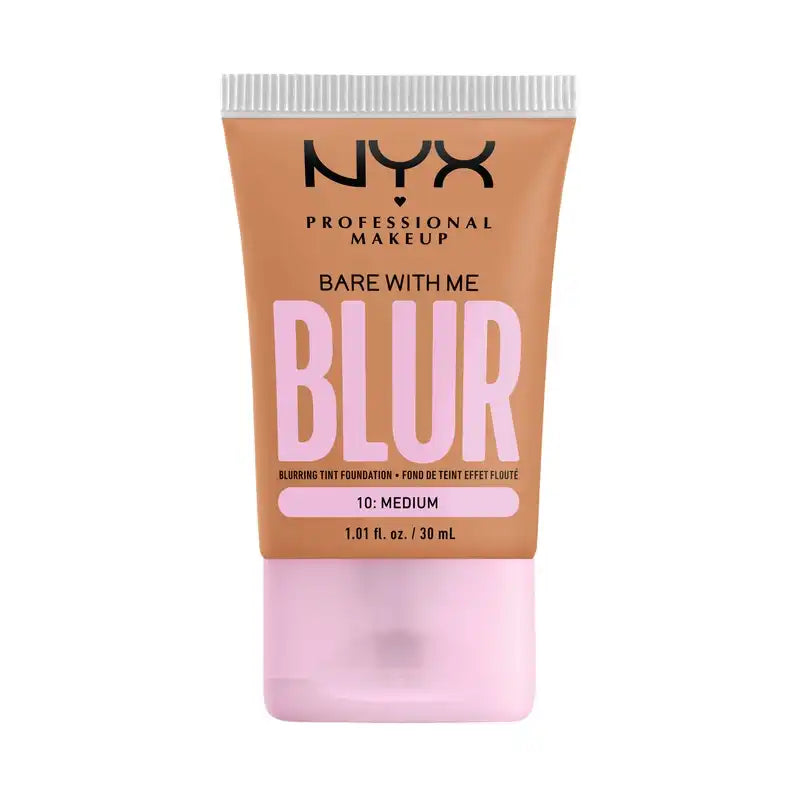 Nyx Bare With Me Blur Skin Tint, fondotinta sfumato, finitura opaca, tonalità 10 , 30 ml