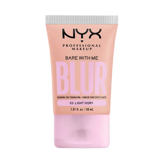 Nyx Bare With Me Blur Skin Tint, Fondotinta sfumante, Finitura opaca, Tonalità Avorio chiaro , 30 ml