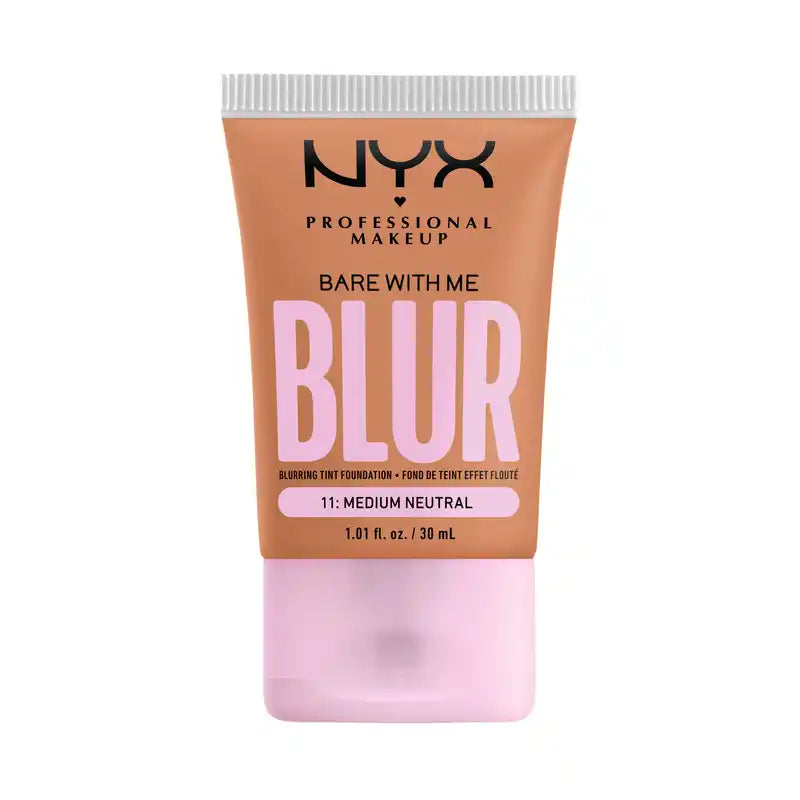 Nyx Bare With Me Blur Skin Tint, fondotinta sfumante, finitura opaca, tonalità neutra , 30 ml