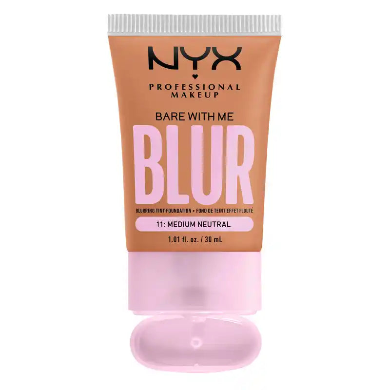 Nyx Bare With Me Blur Skin Tint, fondotinta sfumante, finitura opaca, tonalità neutra , 30 ml