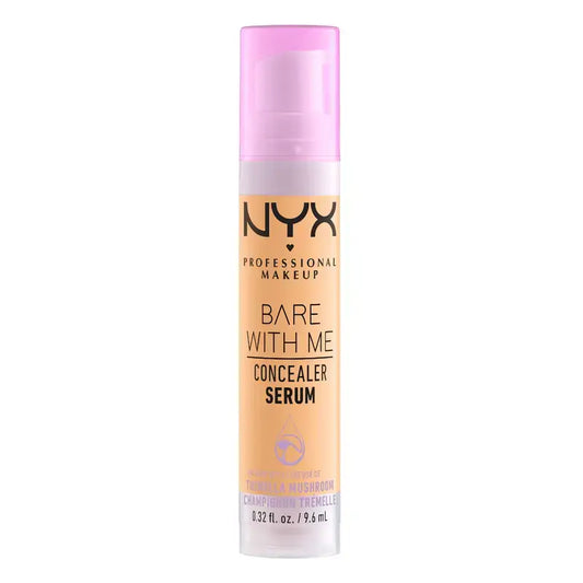 Nyx Bare With Me Serum Concealer, tonalità dorata. Formula vegana, 9,6 ml