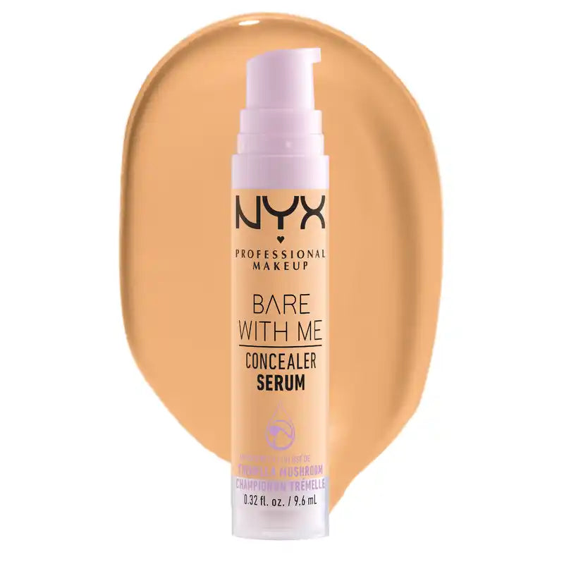 Nyx Bare With Me Serum Concealer, tonalità dorata. Formula vegana, 9,6 ml