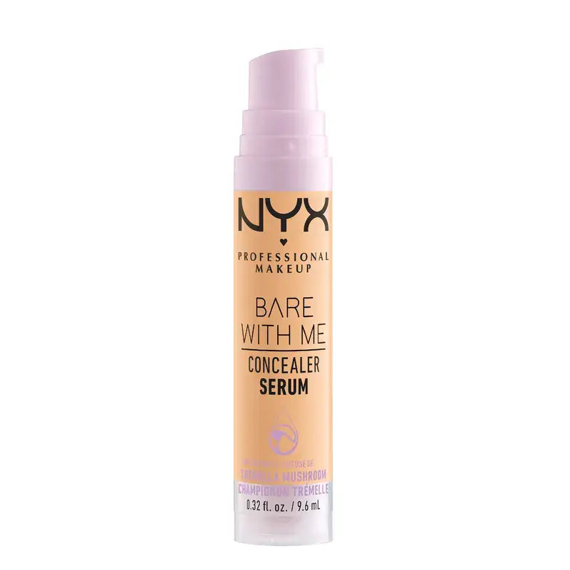 Nyx Bare With Me Serum Concealer, tonalità dorata. Formula vegana, 9,6 ml