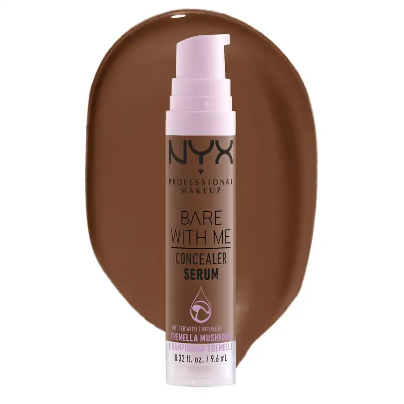 Nyx Bare With Me Serum Concealer, tonalità ricca. Formula vegana. , 9,6 ml