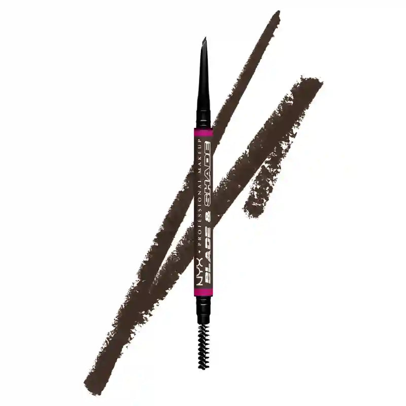 Nyx Blade & Shade Matita per sopracciglia a doppia punta, Espresso 10 , 0,06 gr