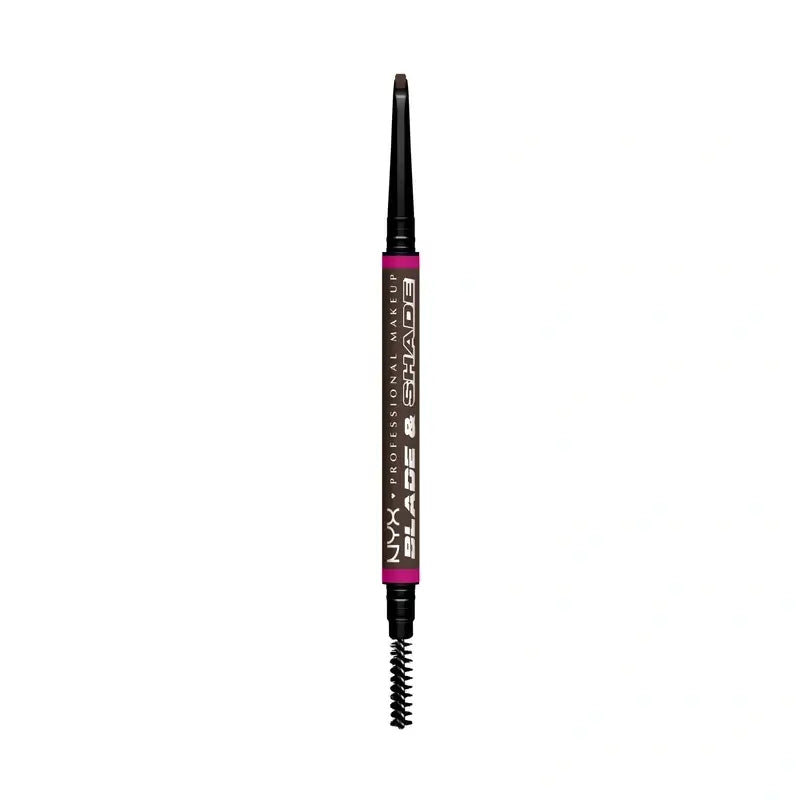 Nyx Blade & Shade Dual Pencil Matita per sopracciglia, Marrone cenere 07 , 0,06 gr