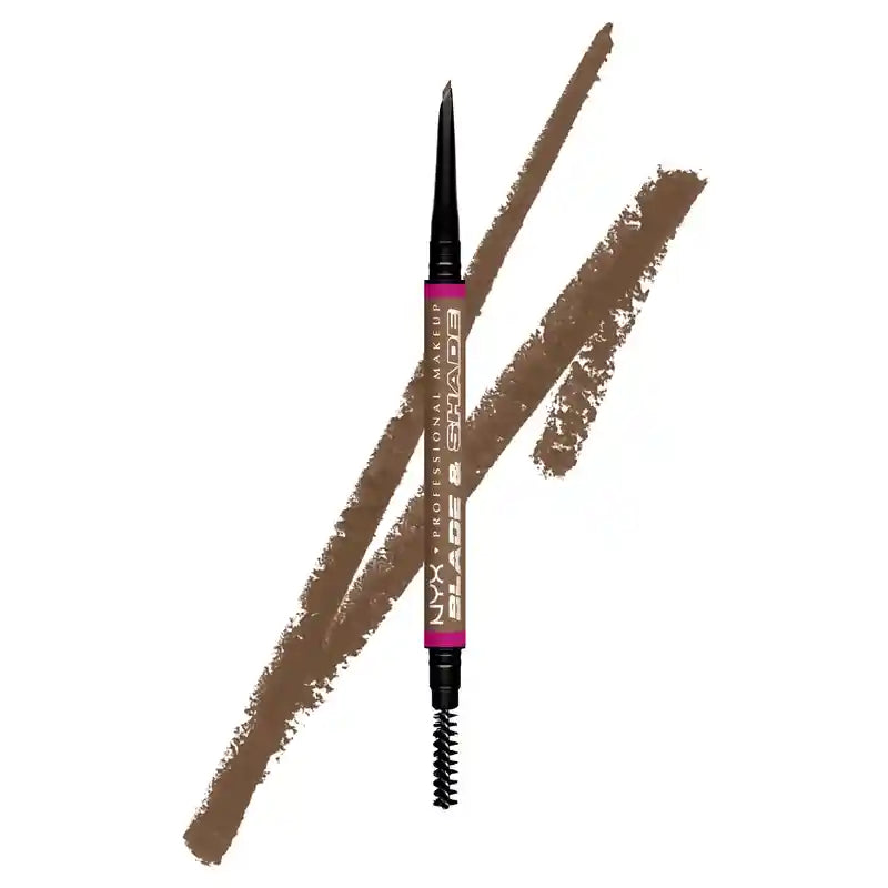 Nyx Blade & Shade Dual Pencil Matita per sopracciglia, Taupe 04 , 0,06 gr