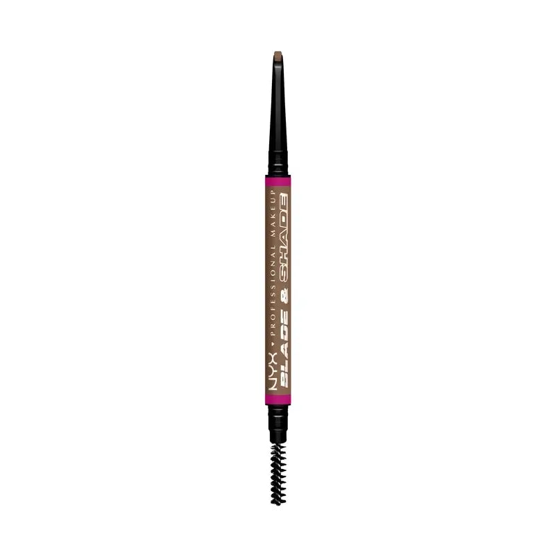 Nyx Blade & Shade Dual Pencil Matita per sopracciglia, Taupe 04 , 0,06 gr