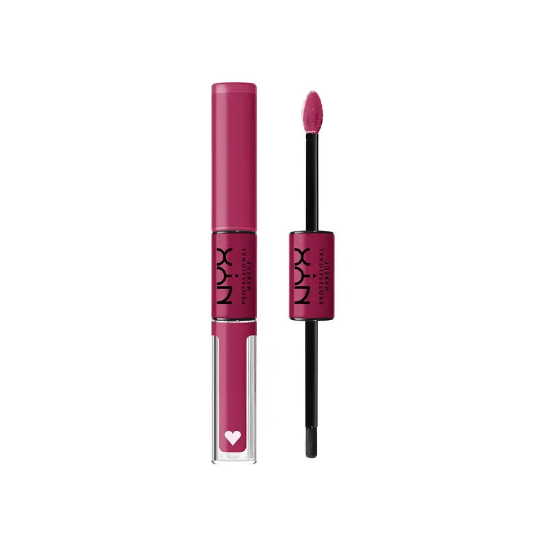 Nyx Long Lasting Lip Gloss 16 Hours High Pigmentation Shine Loud Vegan, Shade Another Level, Colore Rosa , 1 pz.