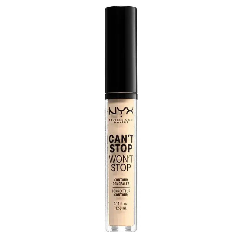 Nyx Can'T Stop Won'T Stop Correttore non comedogenico tonalità 1 pallido per pelli chiare , 3,5 ml