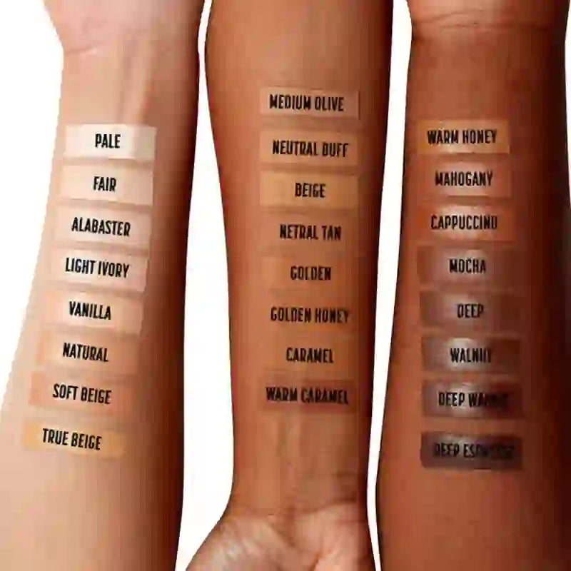 Nyx Can'T Stop Won'T Stop, correttore tonalità 12.7 Neutral Tan per pelli scure , 3,5 ml