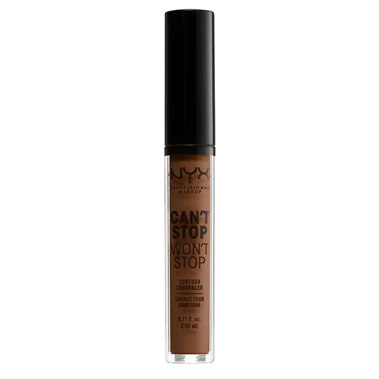 Nyx Noncomedogenic Long Lasting Concealer Can't Stop Won't Stop Shade 19 Mocha Per pelli molto scure , 3,5 ml
