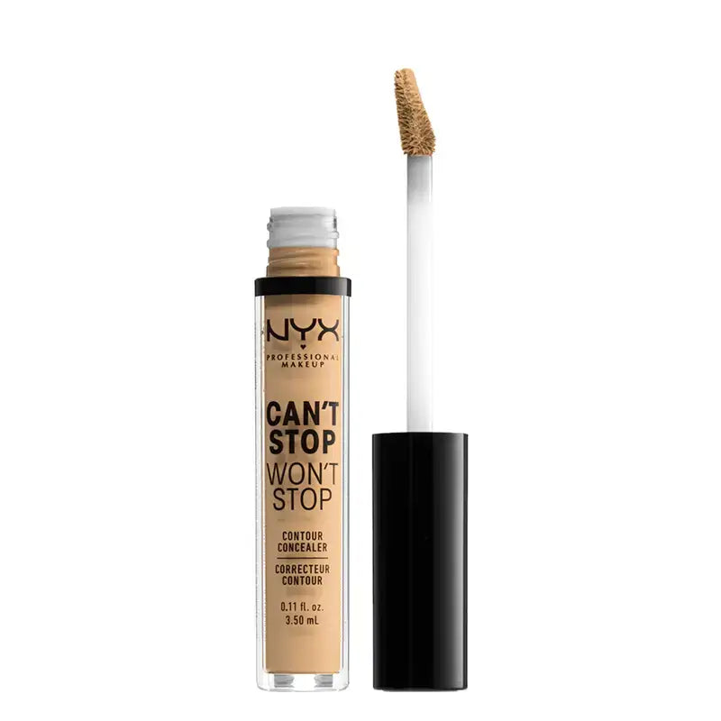 Nyx Noncomedogenic Long Lasting Concealer Can'T Stop Won'T Stop Shade 8 True Beige Per pelli medio-chiare , 3,5 ml