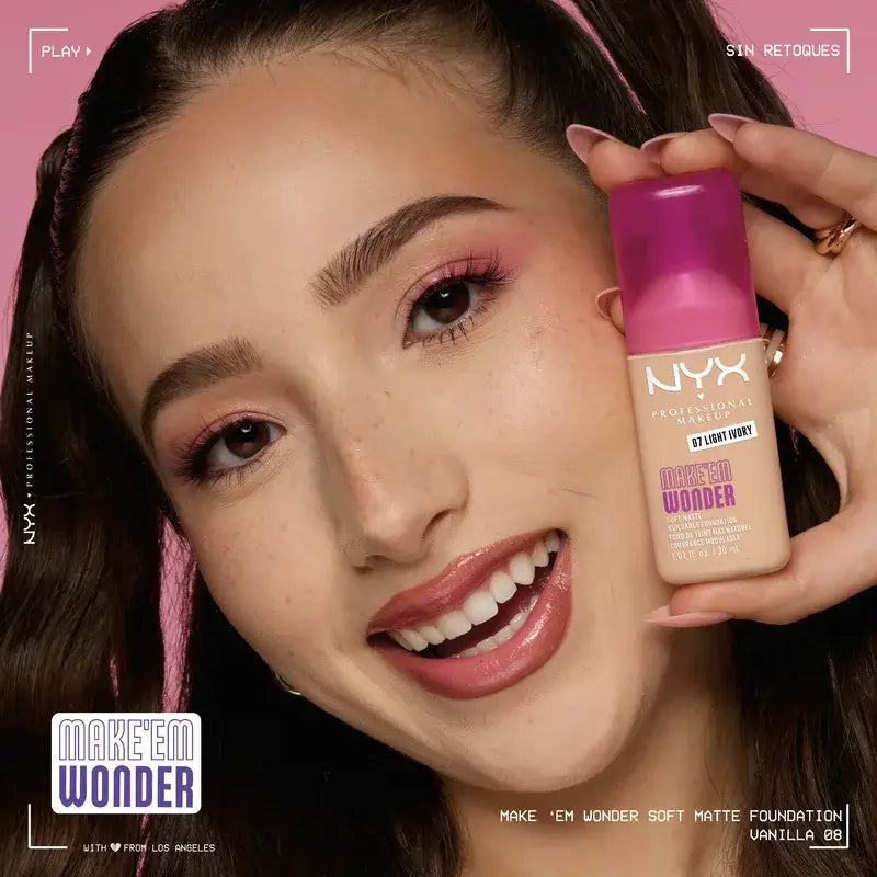 Nyx Cosmetics Make Em Wonder Fdt Vaniglia, 30 ml