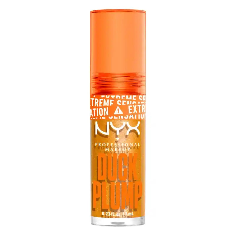 Nyx Duck Plump Lucidalabbra ad alta pigmentazione Glitter Oro 22 , 7 ml