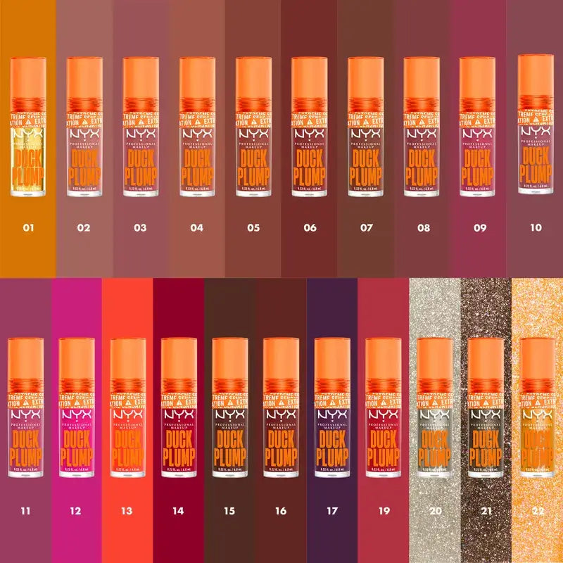 Nyx Duck Plump High Pigment Lip Gloss Gloss Volumizzante Glitter Argento 20 , 7 ml