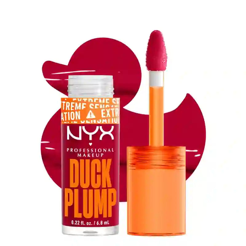Nyx Duck Plump Lucidalabbra ad alta pigmentazione Gloss Volumizzante Hall Of Flame , 7 ml
