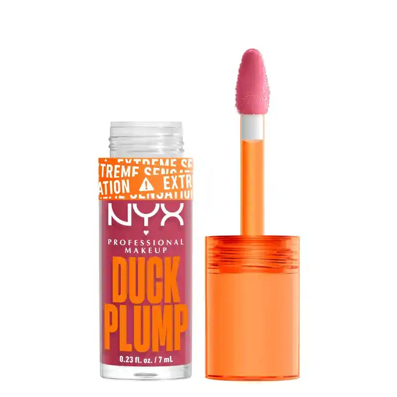 Nyx Duck Plump Lucidalabbra ad alta pigmentazione Gloss Volumizzante Strike A Rose , 7 ml