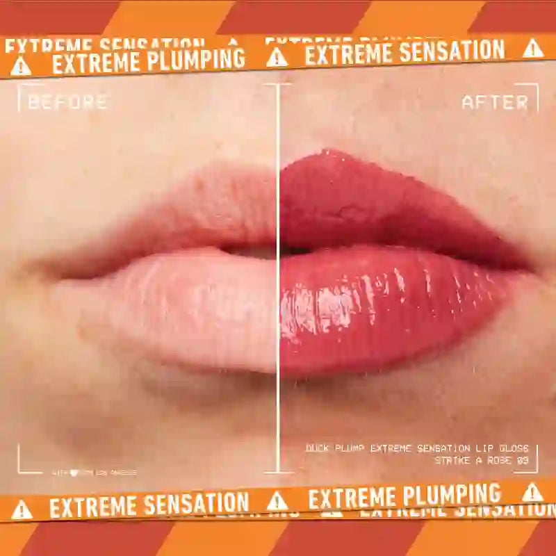 Nyx Duck Plump Lucidalabbra ad alta pigmentazione Gloss Volumizzante Strike A Rose , 7 ml