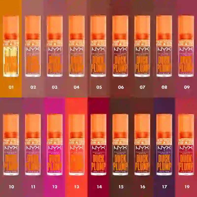 Nyx Duck Plump Lucidalabbra ad Alto Pigmento Lucidalabbra Volumizzante Nude Swings 03 , 7 ml