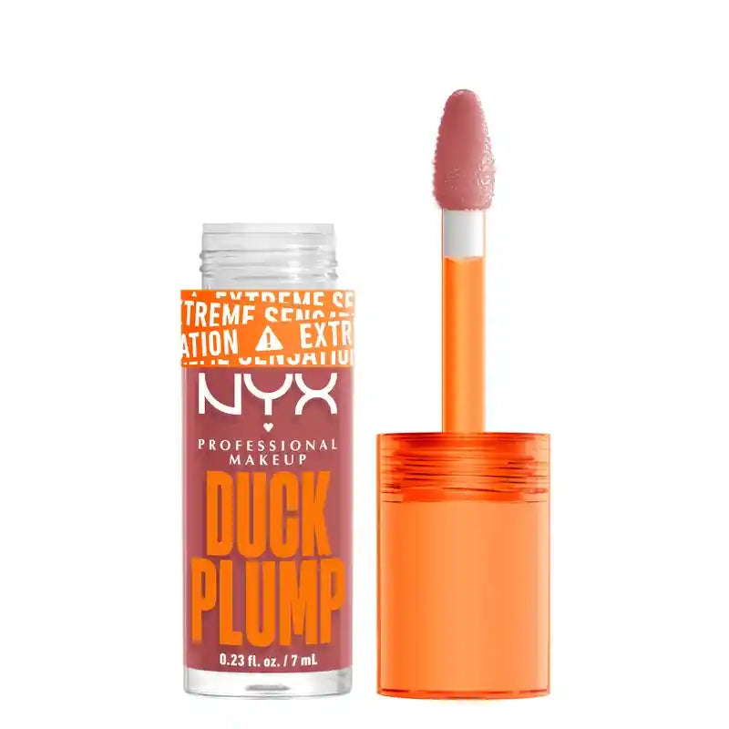 Nyx Duck Plump Lucidalabbra ad Alto Pigmento Lucidalabbra Volumizzante Nude Swings 03 , 7 ml