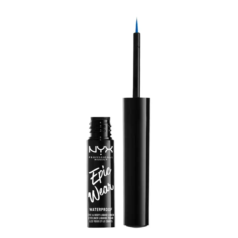 Nyx Eyeliner Liquido Epic Wear Shade Sapphire Blue, 3,5 Ml , 3,5 ml