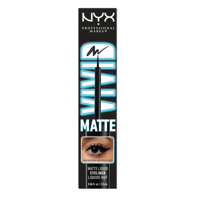 Nyx Eyeliner Nero Opaco Liquido , 2 ml