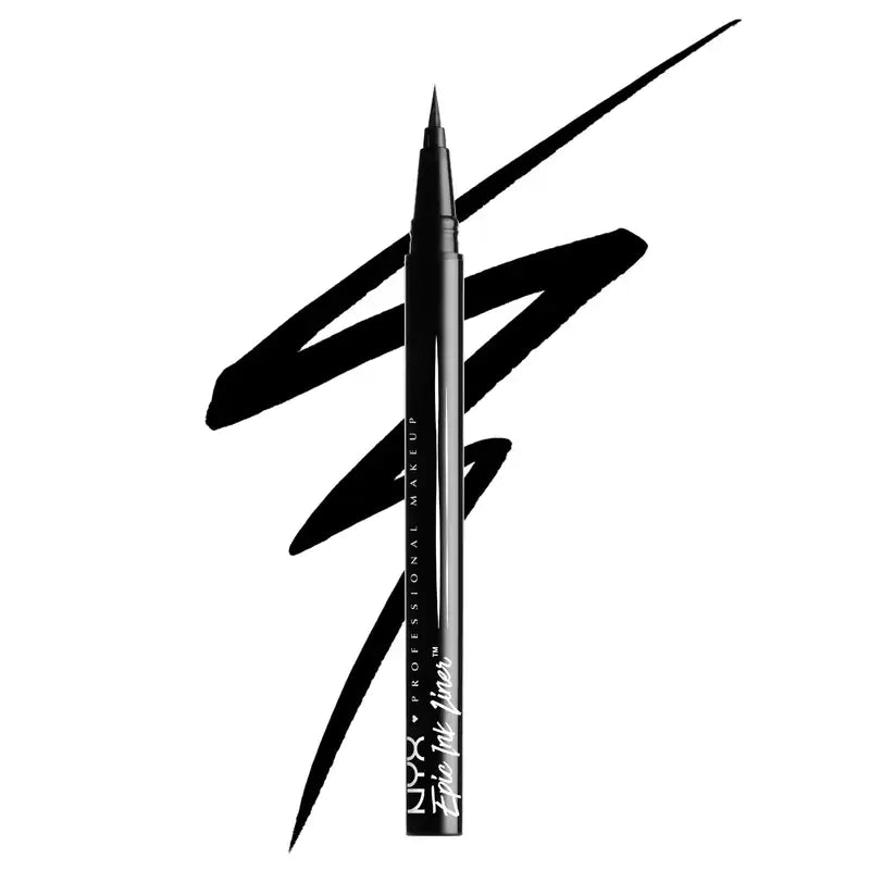 Nyx Eyeliner Waterproof Epic Ink Liner, Punta a pennello, Waterproof , 1 ml