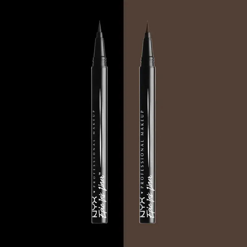 Nyx Eyeliner Waterproof Epic Ink Liner, Punta a pennello, Waterproof , 1 ml