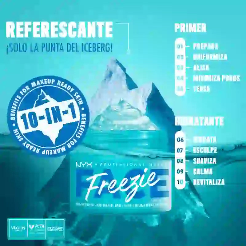 Nyx Face Freezie Primer - Primer di trattamento effetto freddo, 50 ml