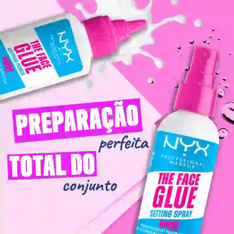 Nyx Face Glue Setting Spray, Spray fissante resistente a lunga durata, 60 ml