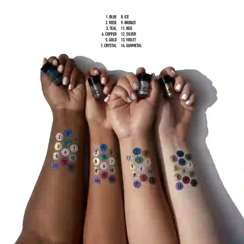 Nyx Face & Body Glitter Face & Body Glitter Bronze Shade , 2,5 grammi