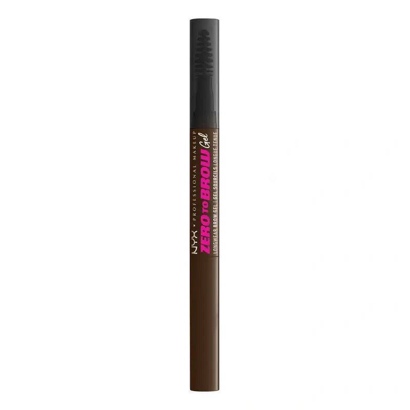 Nyx Gel riempitivo per sopracciglia a lunga durata Zero To Brow. Tonalità Espresso. , 1 pz.